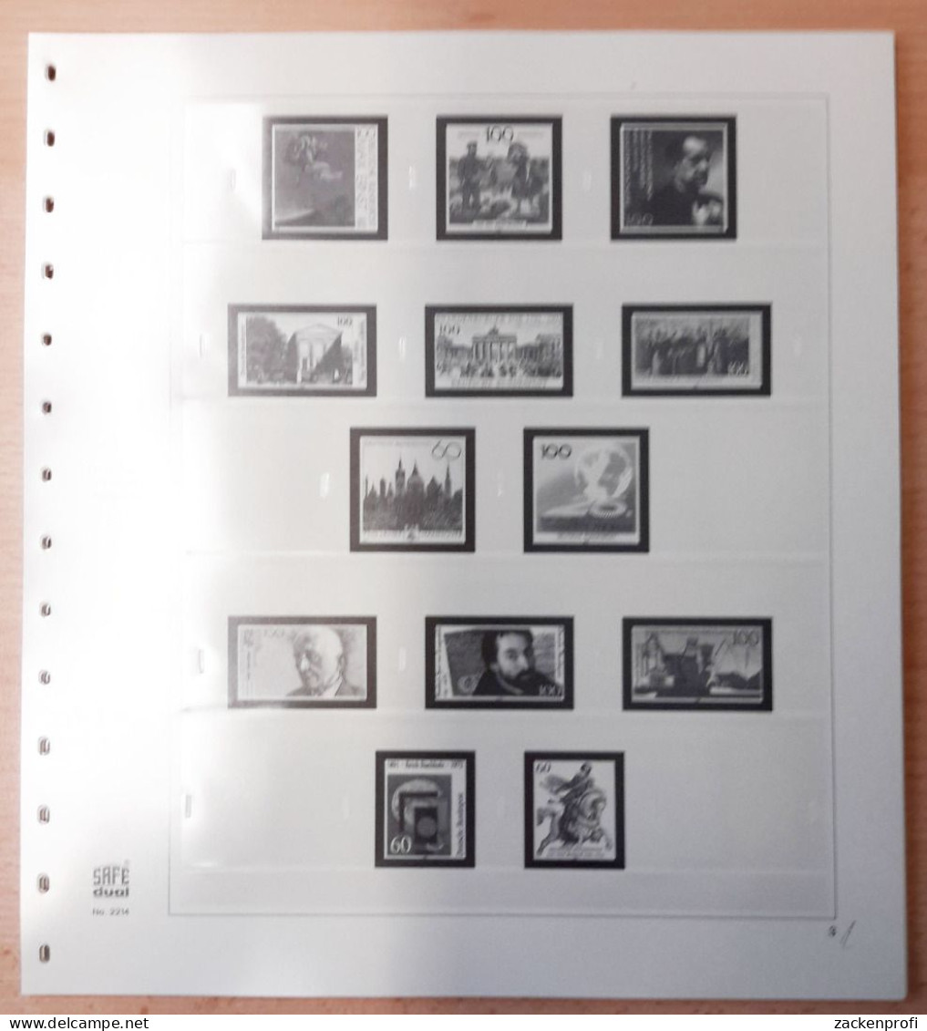 SAFE-dual Vordruckblätter Bund 1991 Gebraucht Neuwertig (Z2532) - Pre-printed Pages