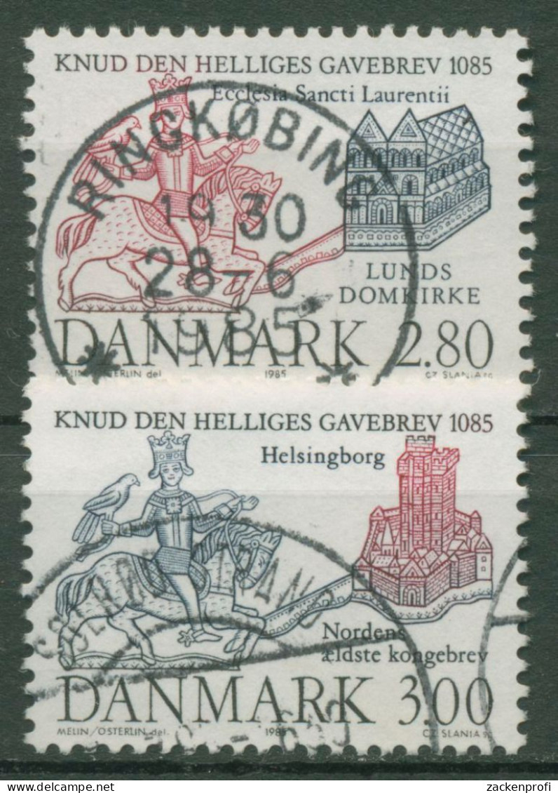 Dänemark 1985 König Knut IV. Domkirche Lund 840/41 Gestempelt - Used Stamps