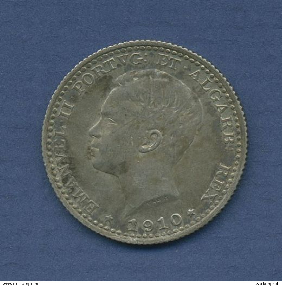 Portugal 100 Reis 1910, Manuel II., KM 548 Vz (m6042) - Portogallo