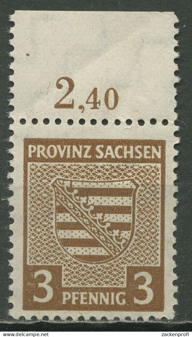 SBZ Provinz Sachsen 1945 74 X Y OR Postfrisch Mit Fluoreszierender Gummierung - Other & Unclassified