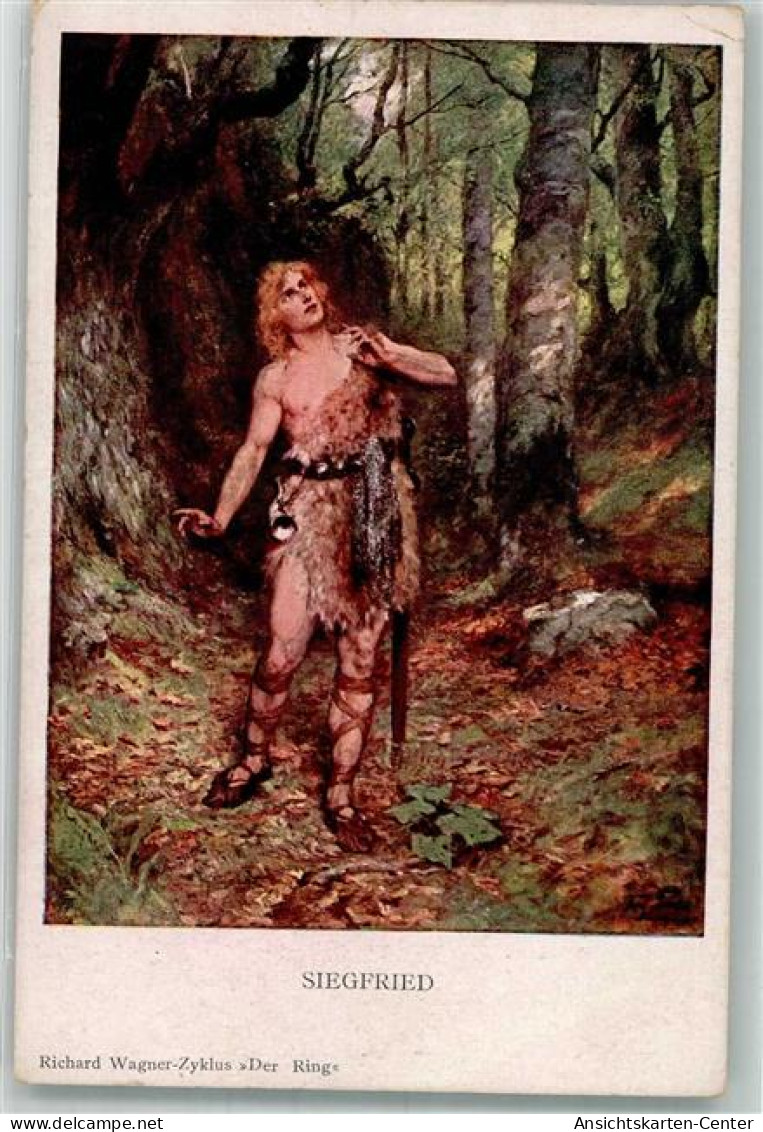 39869211 - Sign. Leeke Ferd. Siegfried Richard Wagner Zyklus Der Ring M. Munk Nr. 982 - Fairy Tales, Popular Stories & Legends