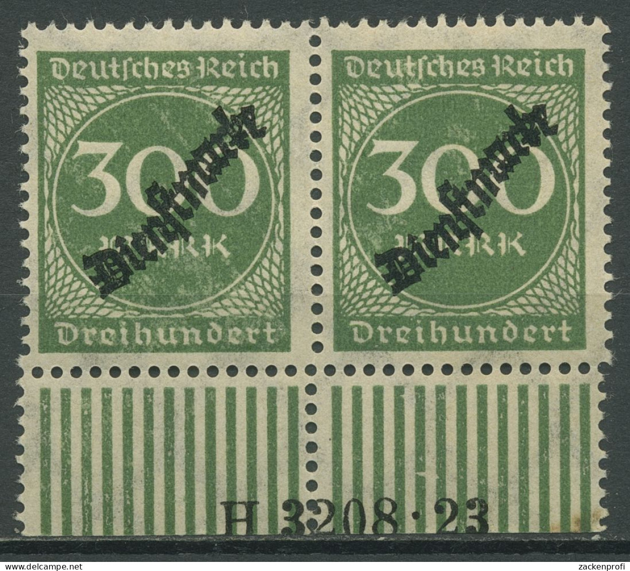 Dt. Reich Dienst 1923 Hausauftrags-Nr. D 79 HAN 3208.23 Postfr., Etwas Fleckig - Officials