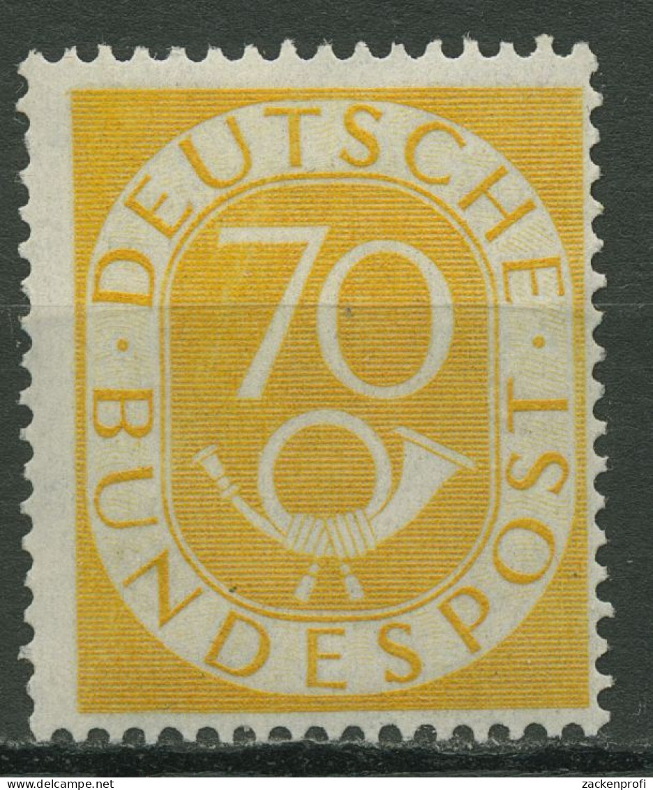 Bund 1951 Freimarke Posthorn 136 Postfrisch, Kleiner Zahnfehler - Unused Stamps