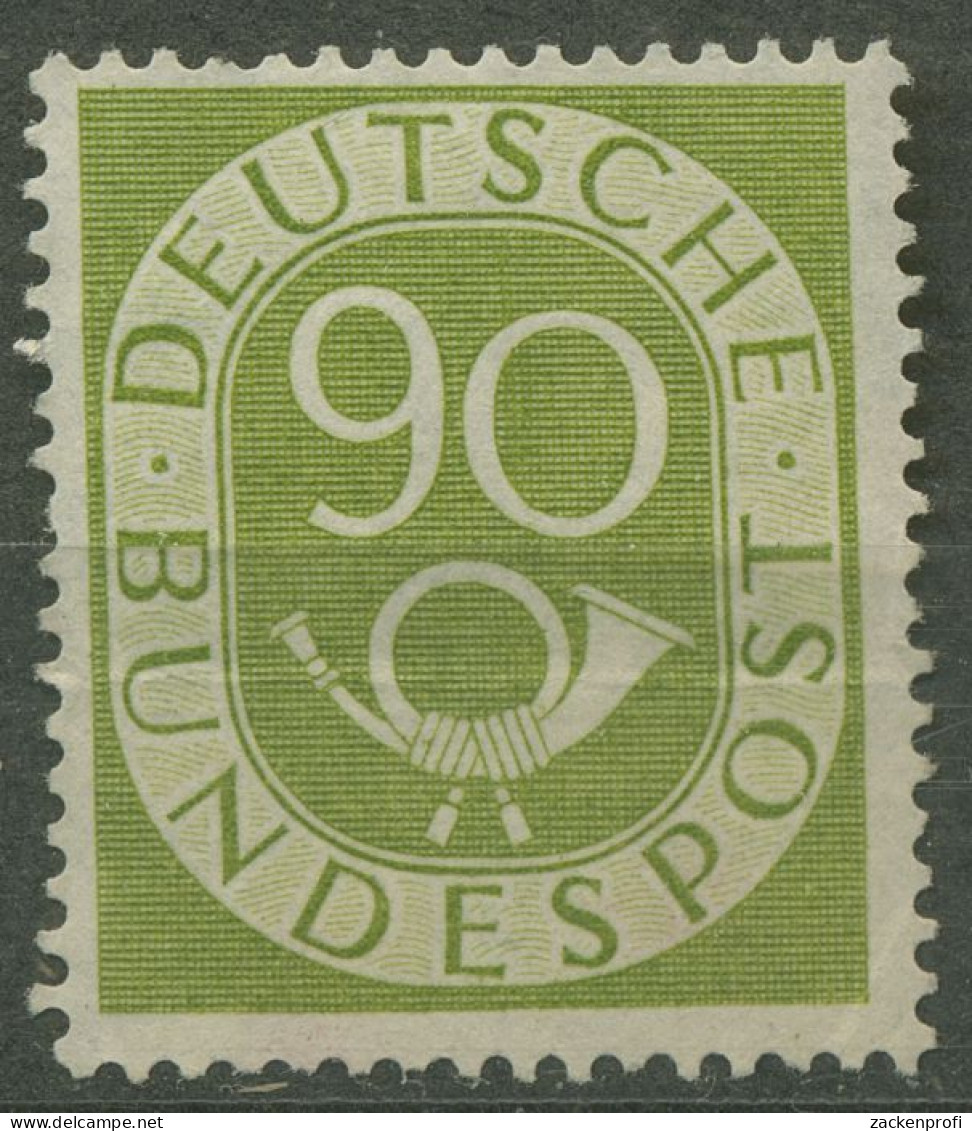 Bund 1951 Freimarke Posthorn 138 Ungebraucht Ohne Gummierung, Geknickt (R81041) - Unused Stamps