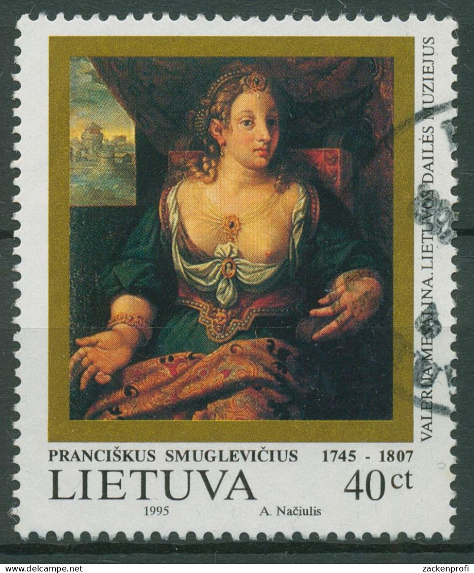 Litauen 1995 Kunst Gemälde 593 Gestempelt - Lituanie