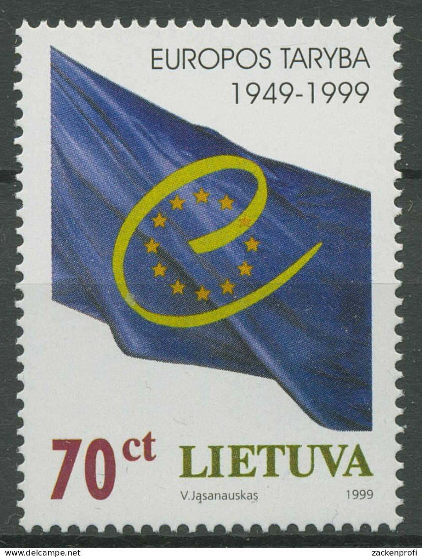 Litauen 1999 50 Jahre Europarat 695 Postfrisch - Lituanie