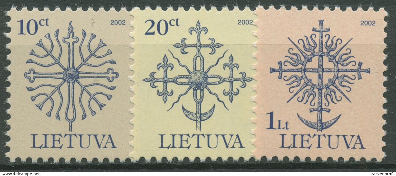 Litauen 2000 Geschmiedete Denkmalspitzen 717/19 C II Postfrisch - Lithuania