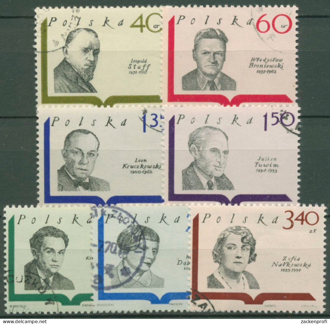 Polen 1969 Schriftsteller 1979/85 Gestempelt - Used Stamps