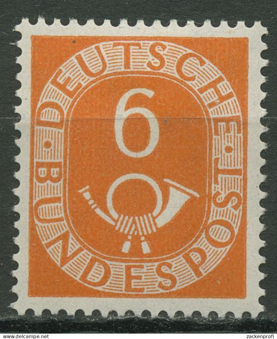 Bund 1951 Freimarke Posthorn 126 Mit Falz - Nuovi