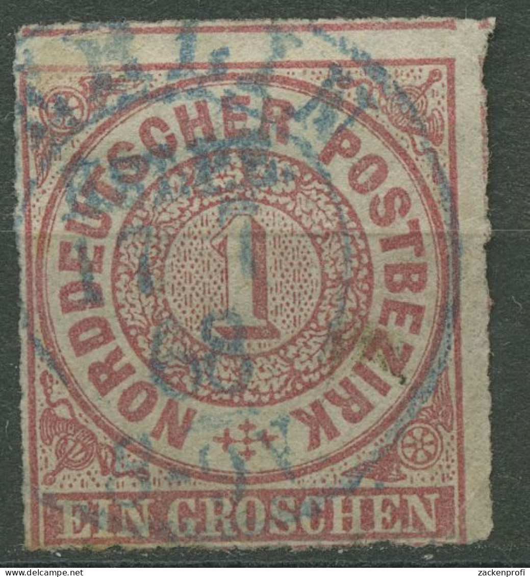 Norddeutscher Postbezirk NDP 1868 1 Gr. 4 PR-K2-Stempel BERLIN H.ST.P.B. Blau - Oblitérés