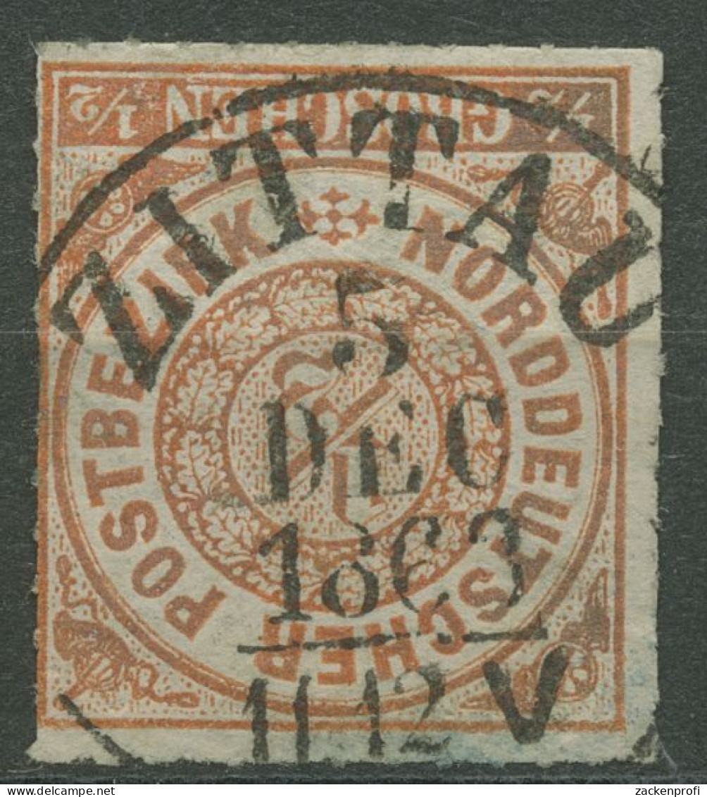 Norddeutscher Postbezirk NDP 1868 1/2 Groschen 3 Mit SA K2-Stpl. ZITTAU - Gebraucht