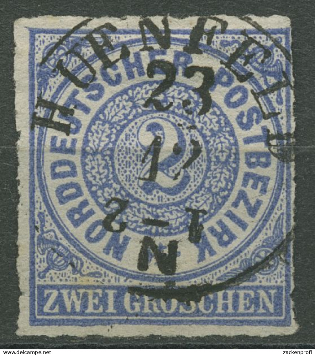 Norddeutscher Postbezirk NDP 1868 2 Groschen 5 Mit K1-Stempel HUENFELD - Oblitérés