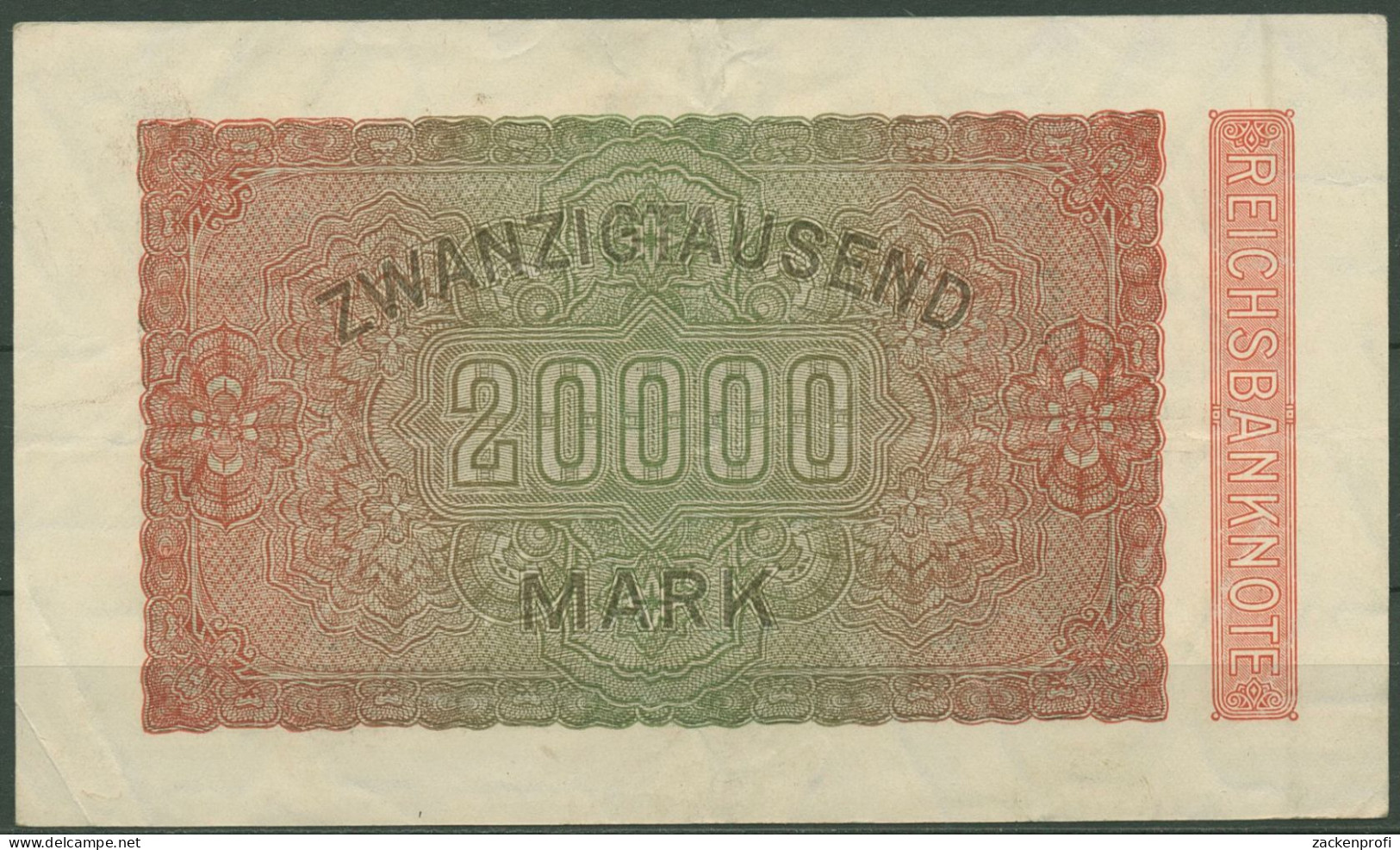 Dt. Reich 20000 Mark 1923, DEU-95i FZ HH, Leicht Gebraucht (K1366) - 20.000 Mark