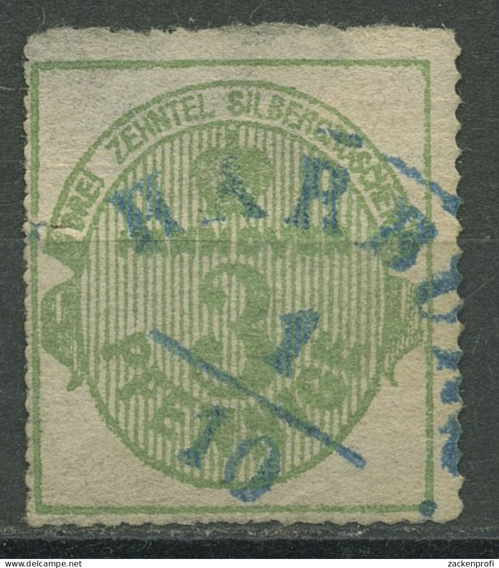 Hannover 1864 Wertangabe Und Krone Im Oval 21 X Gestempelt, Dünn - Hanover