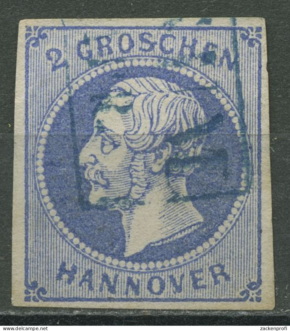 Hannover 1859 König Georg V. 15 A Gestempelt, Kl. Fehler - Hannover