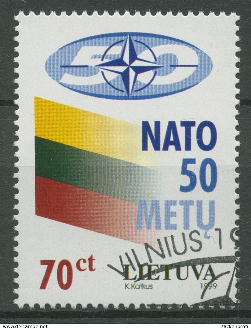 Litauen 1999 50 Jahre NATO 692 Gestempelt - Lituanie