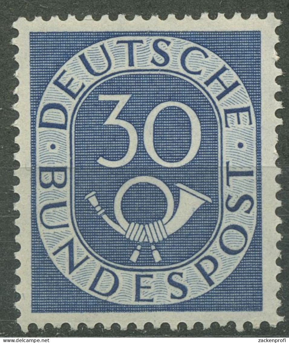 Bund 1951 Freimarke Posthorn 132 Mit Falz, Kl. Zahnfehler (R81048) - Unused Stamps