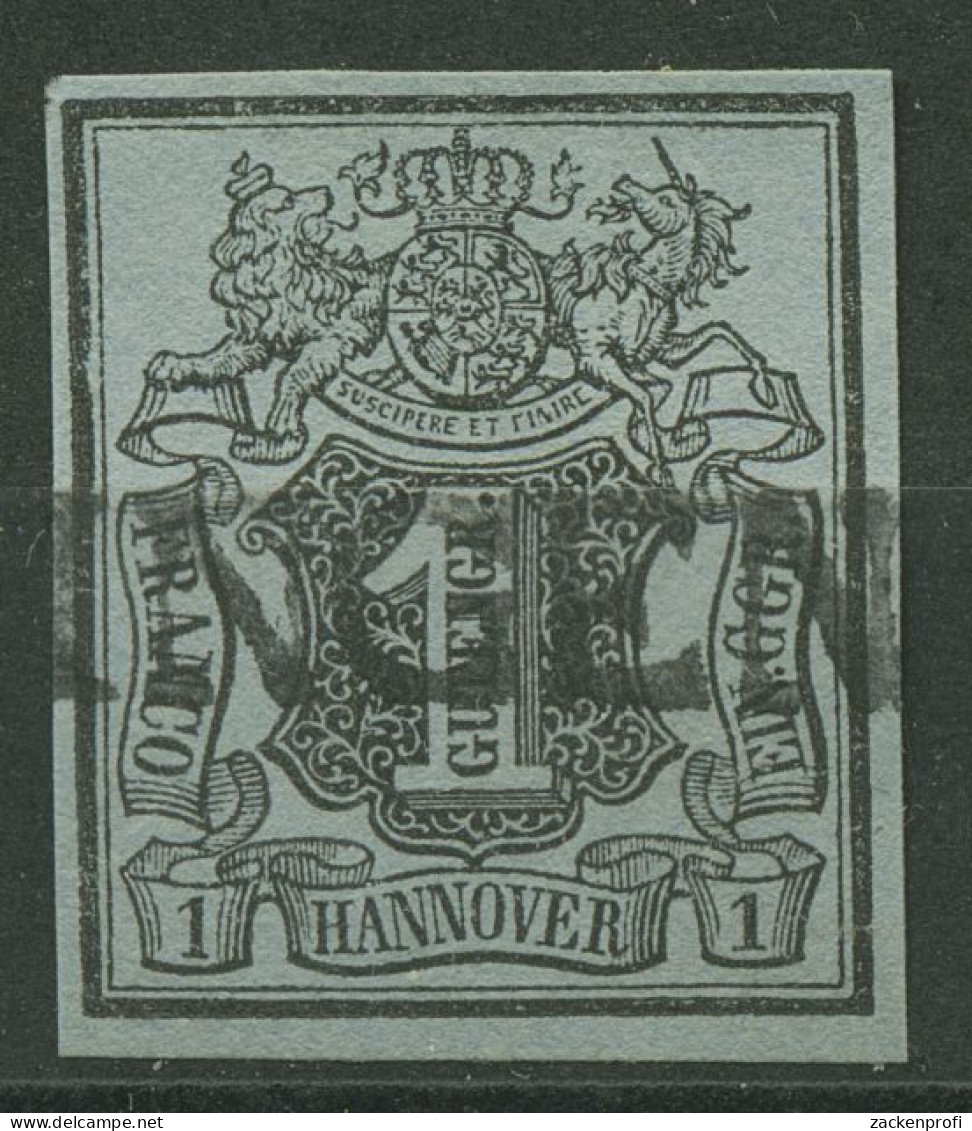 Hannover 1850 Wertschild Unter Wappen 1 Sauber Gestempelt - Hannover
