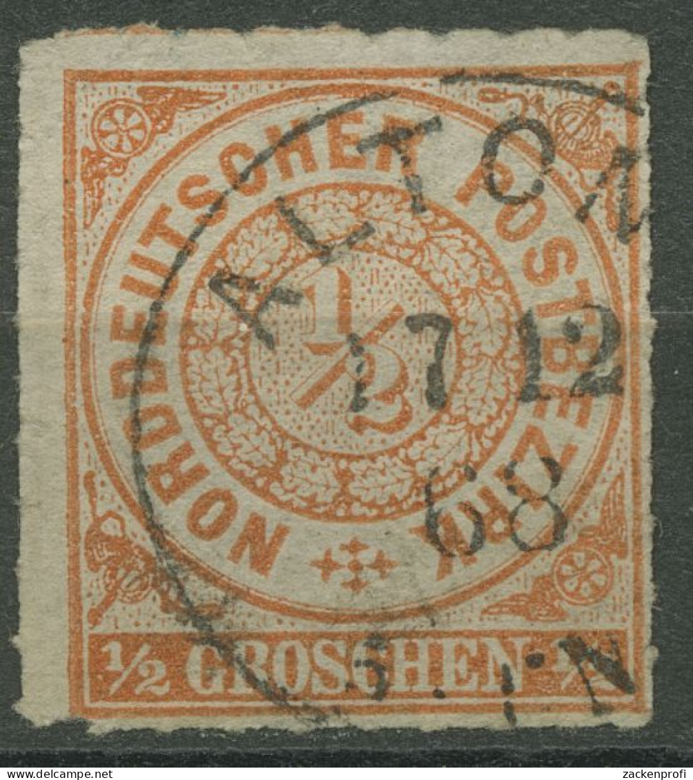 Norddeutscher Postbezirk NDP 1868 1/2 Groschen 3 Mit K1-Stpl. ALTONA - Used