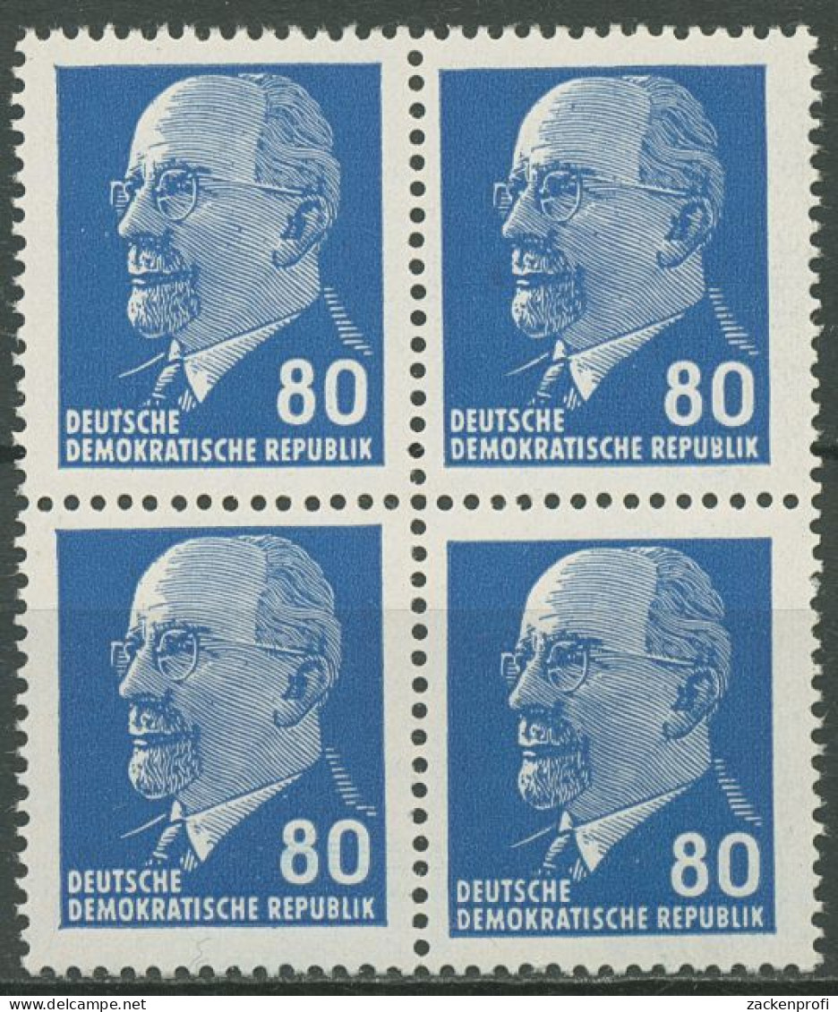DDR 1967 Walter Ulbricht 1331 Ax I 4er-Block Postfrisch - Unused Stamps