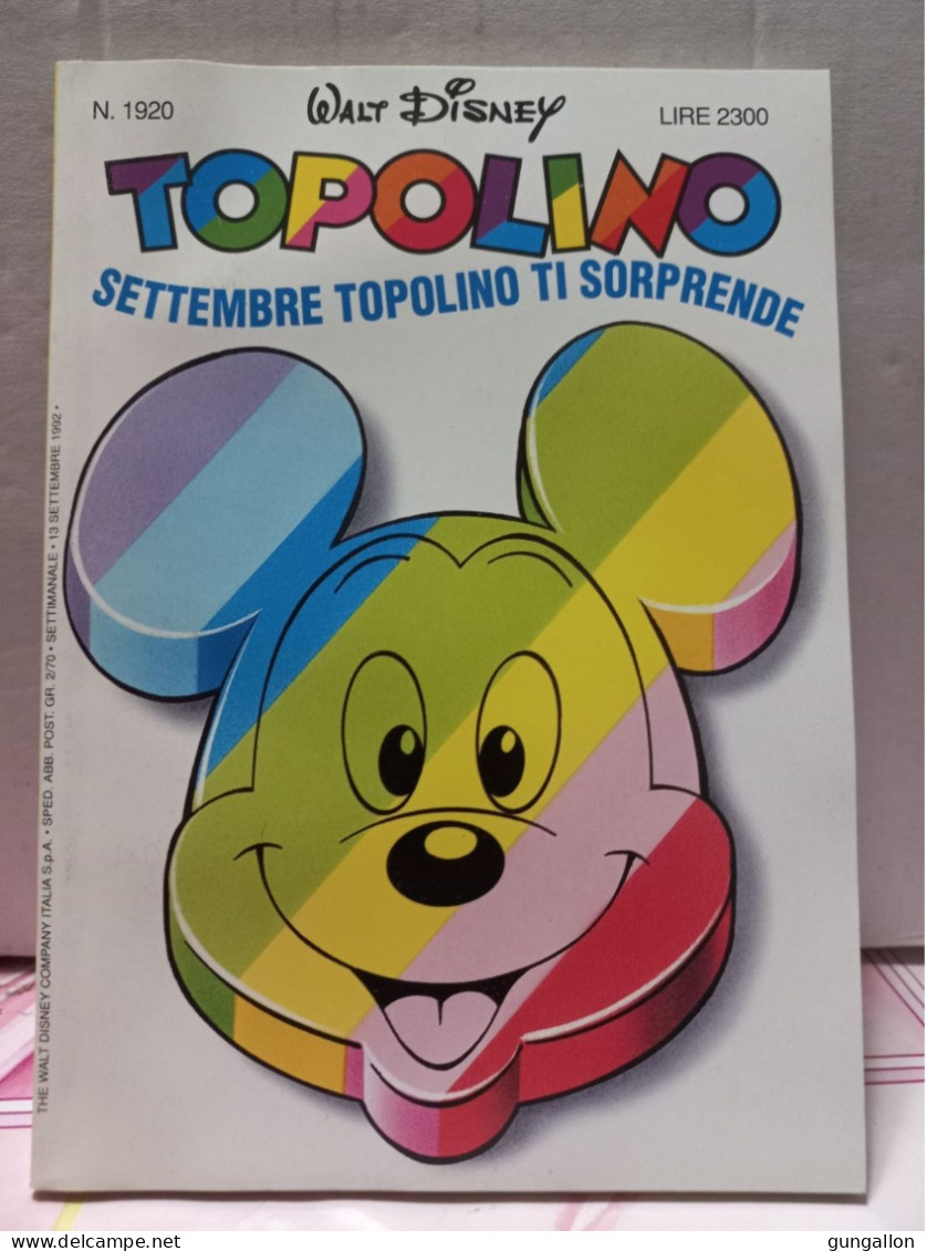 Topolino (Mondadori 1992) N. 1920 - Disney