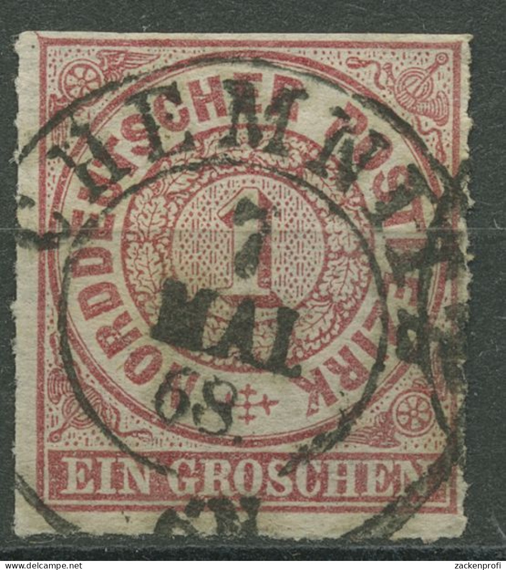 Norddeutscher Postbezirk NDP 1868 1 Groschen 4 Mit SA K2-Stpl. CHEMNITZ - Used
