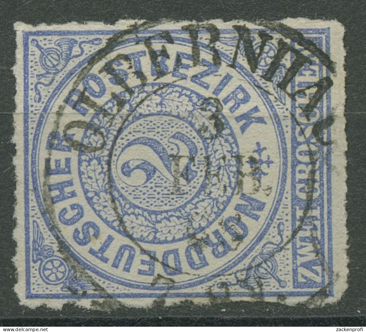 Norddeutscher Postbezirk NDP 1868 2 Groschen 5 Mit SA-K"-Stempel OBERNHAU - Oblitérés
