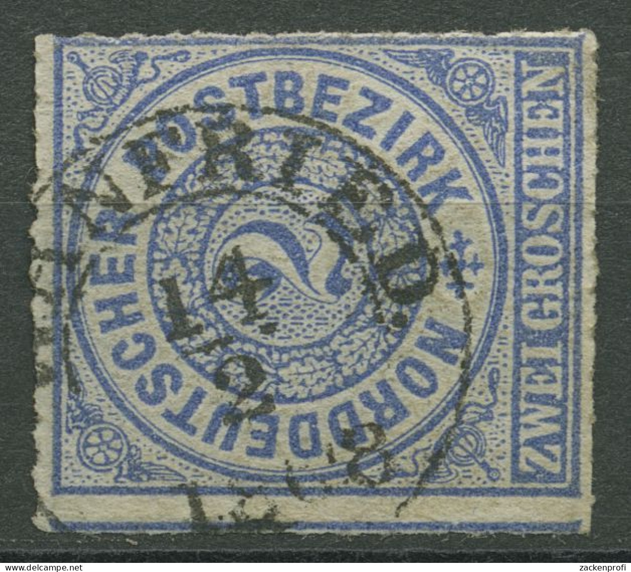 Norddeutscher Postbezirk NDP 1868 2 Groschen 5 Mit T&T-K2-Stempel WANFRIED - Gebraucht
