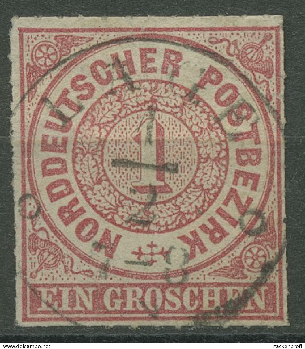 Norddeutscher Postbezirk NDP 1868 1 Gr. 4 Mit T&T-K1-Stpl. LAGE - Usados