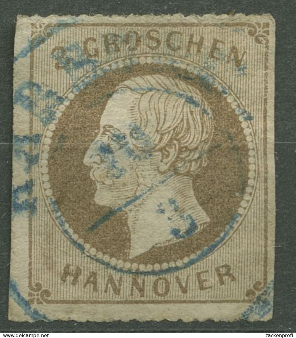 Hannover 1864 König Georg V. 3 Gr, 25 Y Gestempelt, Kl. Fehler - Hanover