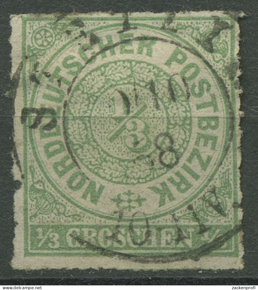 Norddeutscher Postbezirk NDP 1868 1/3 Groschen 2 Mit PR-K2-Stpl. STETTIN - Usados