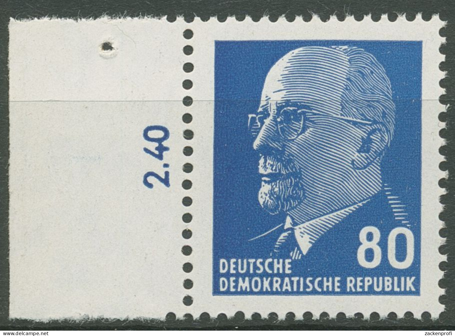 DDR 1967 Walter Ulbricht 1331 Ax II Rand Links Postfrisch - Nuevos