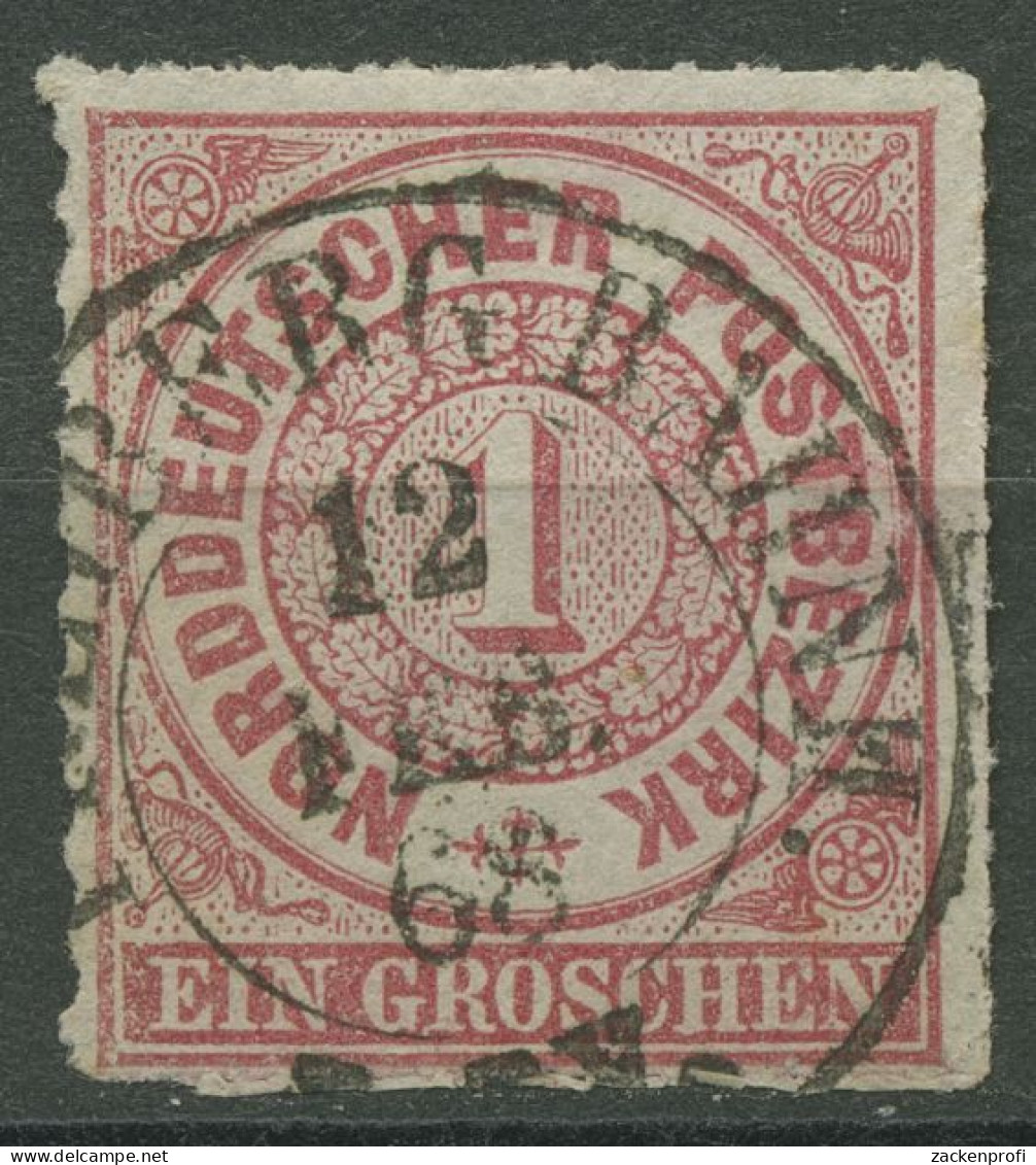 Norddeutscher Postbezirk NDP 1868 1 Gr. 4 Mit SA K2-Stpl. FREIBERG BAHNH. - Used