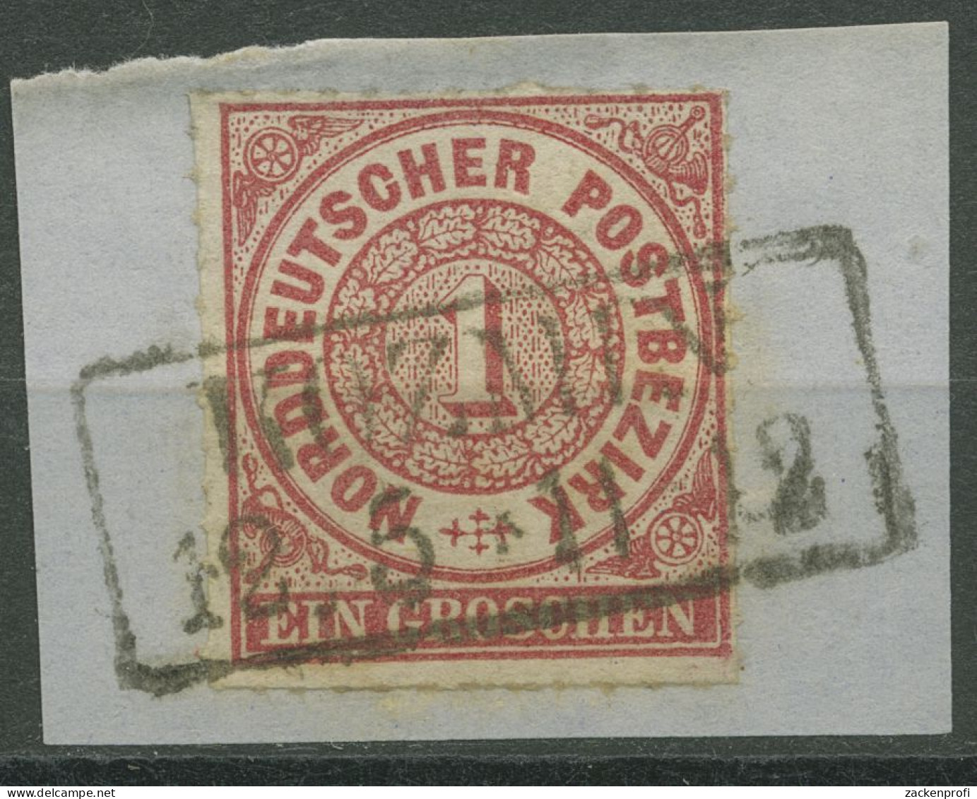 Norddeutscher Postbezirk NDP 1868 1 Gr. 4 Mit PR-Ra2-Stempel KOZMIN, Briefstück - Used