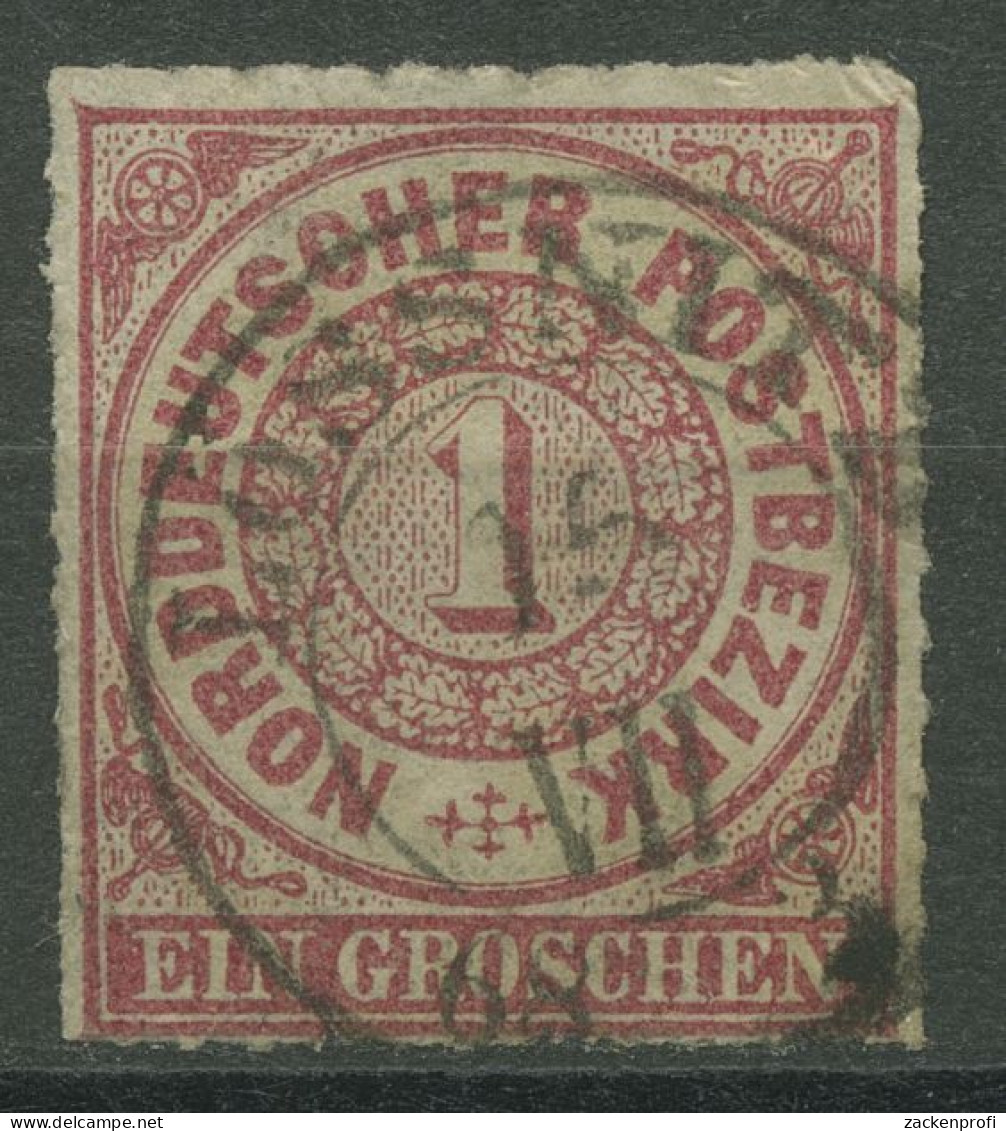 Norddeutscher Postbezirk NDP 1868 1 Gr. 4 Mit SA K2-Stpl. LÖSSNITZ - Oblitérés