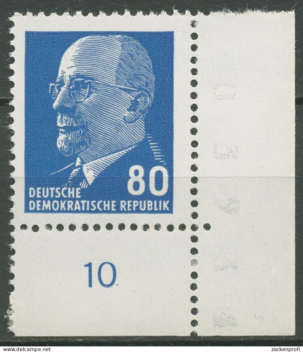 DDR 1967 Walter Ulbricht 1331 Az II UR 3 Ecke 4 Postfrisch - Unused Stamps