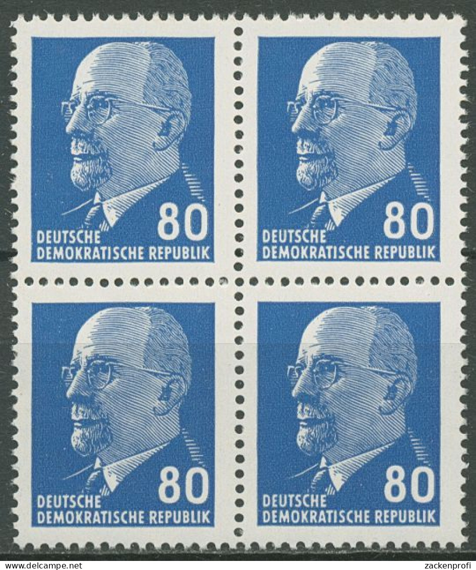 DDR 1967 Walter Ulbricht 1331 Az II 4er-Block Postfrisch - Unused Stamps
