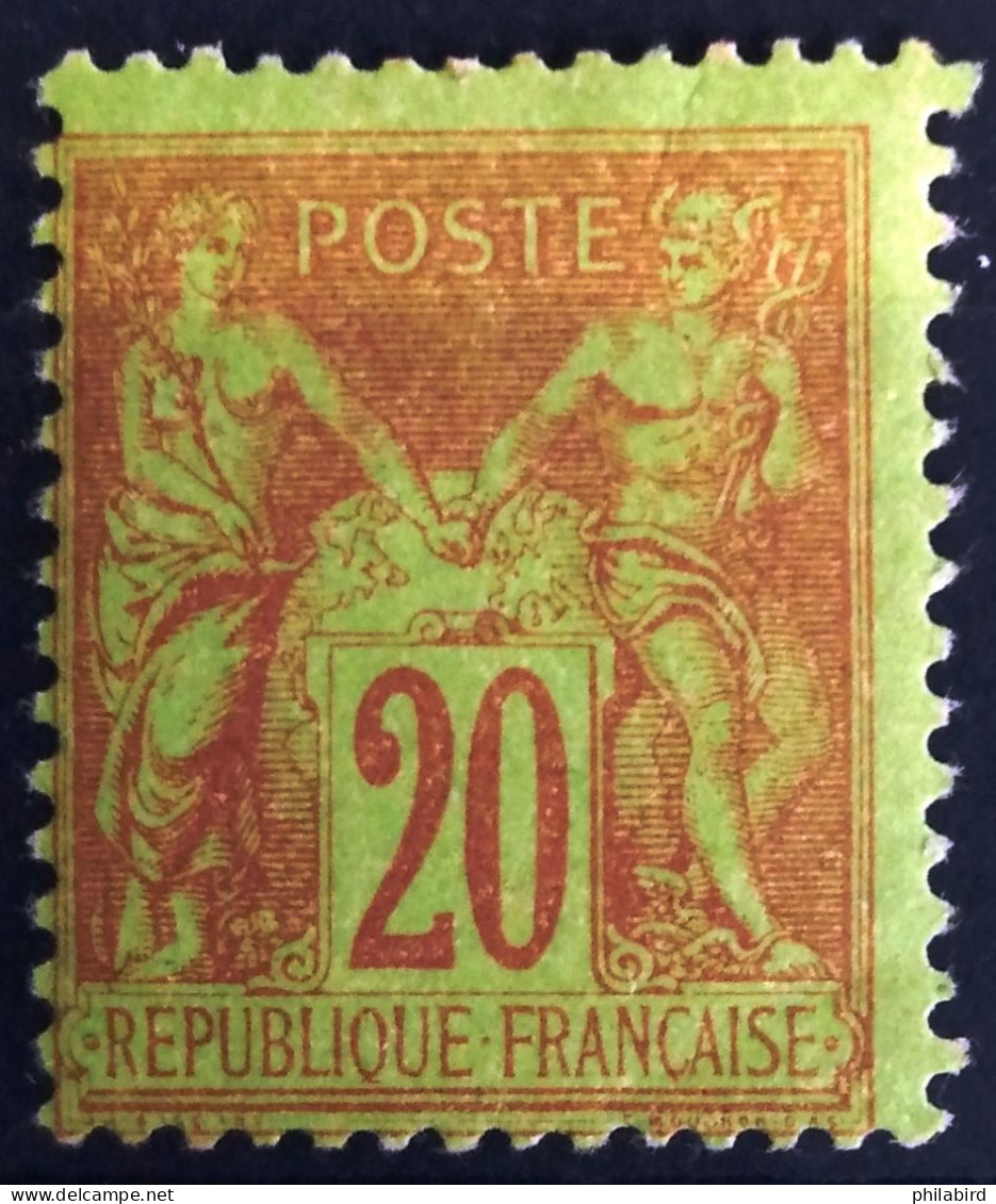 FRANCE                           N° 96                  NEUF*              Cote :   75 € - 1876-1898 Sage (Type II)