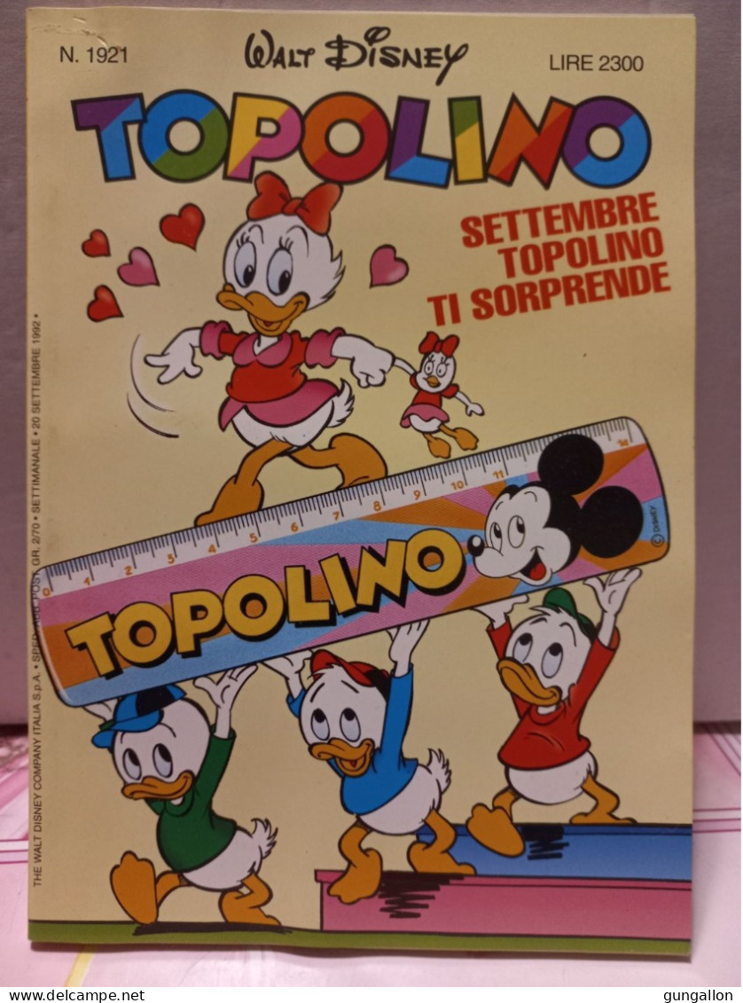 Topolino (Mondadori 1992) N. 1921 - Disney