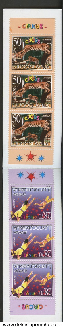 Yougoslavie - Jugoslawien - Yugoslavia Carnet 2002 Y&T N°C2921 à 2922 - Michel N°MH3076 à 3077 *** - EUROPA - Booklets
