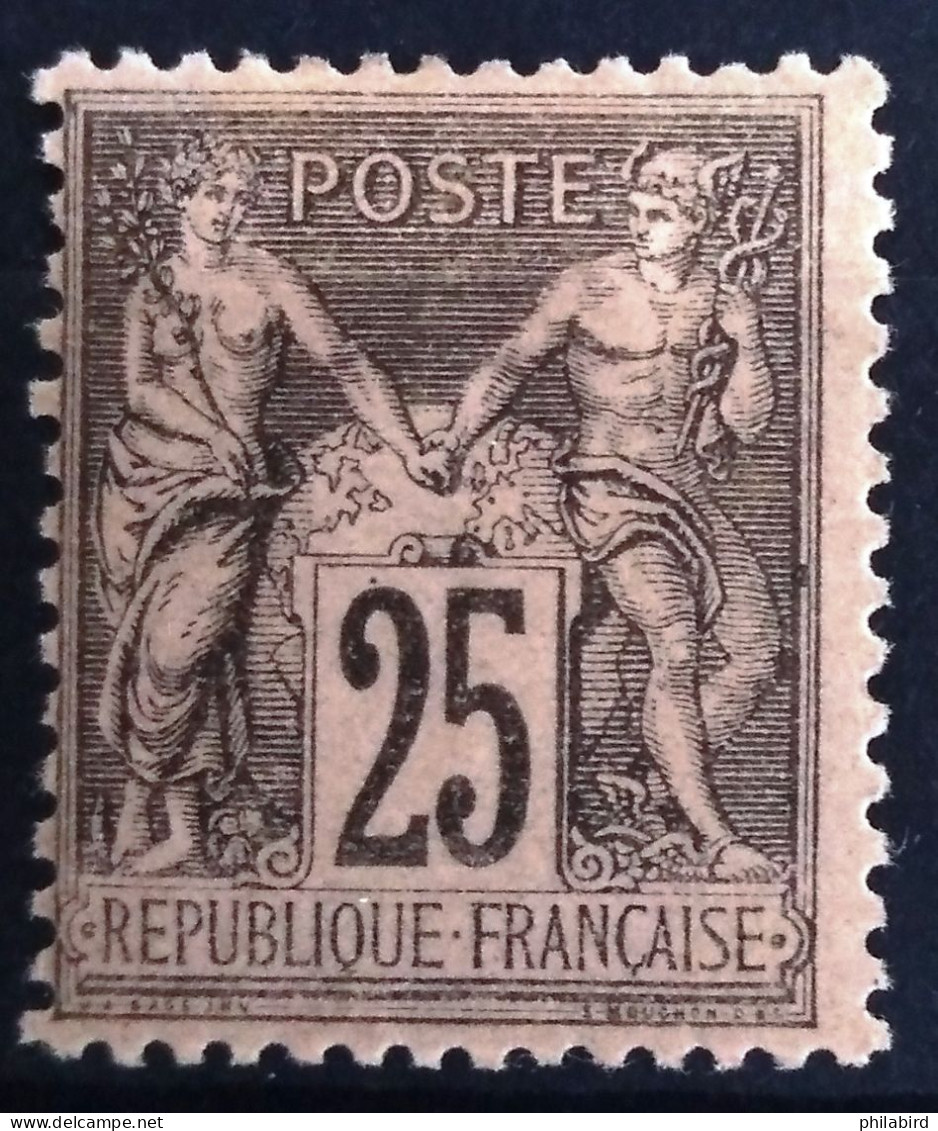 FRANCE                           N° 97                  NEUF*              Cote :   120 € - 1876-1898 Sage (Tipo II)