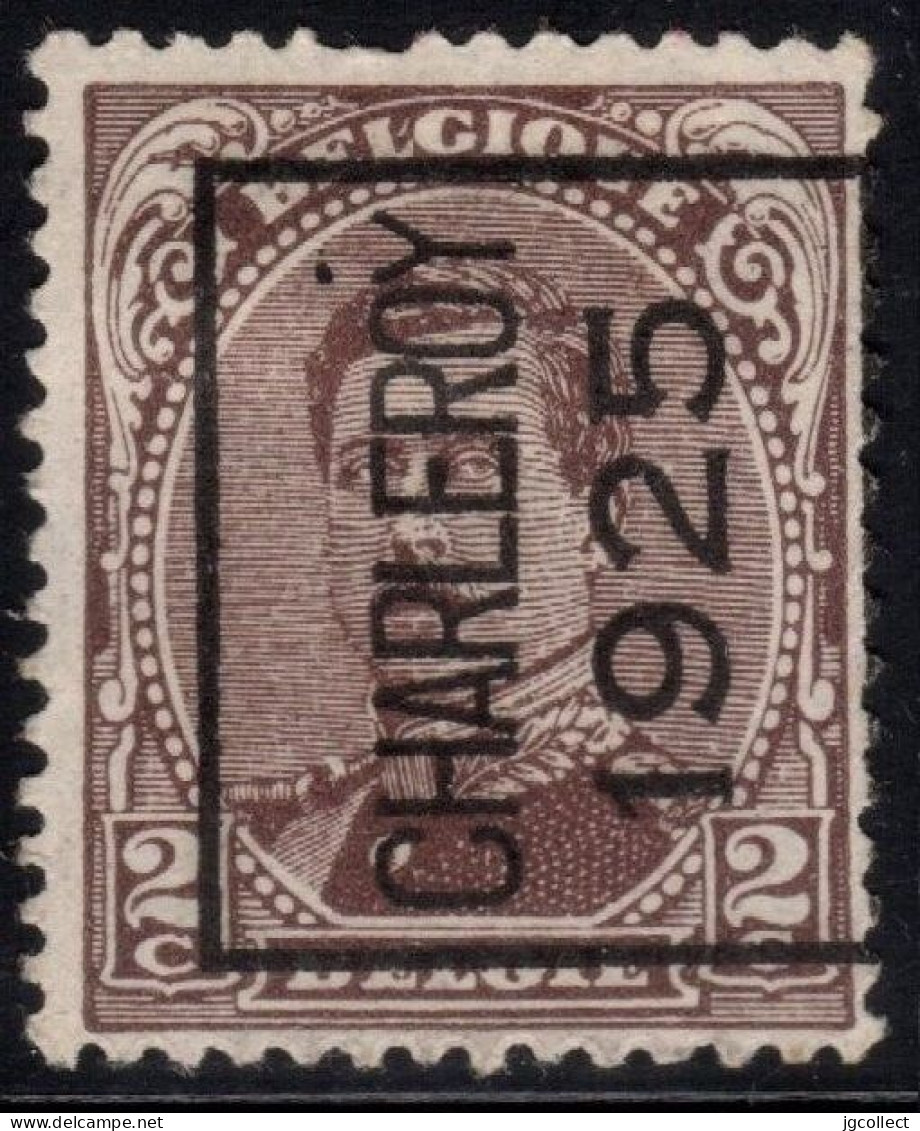 Typo 110A (CHARLEROY 1925) - O/used - Sobreimpresos 1922-26 (Alberto I)