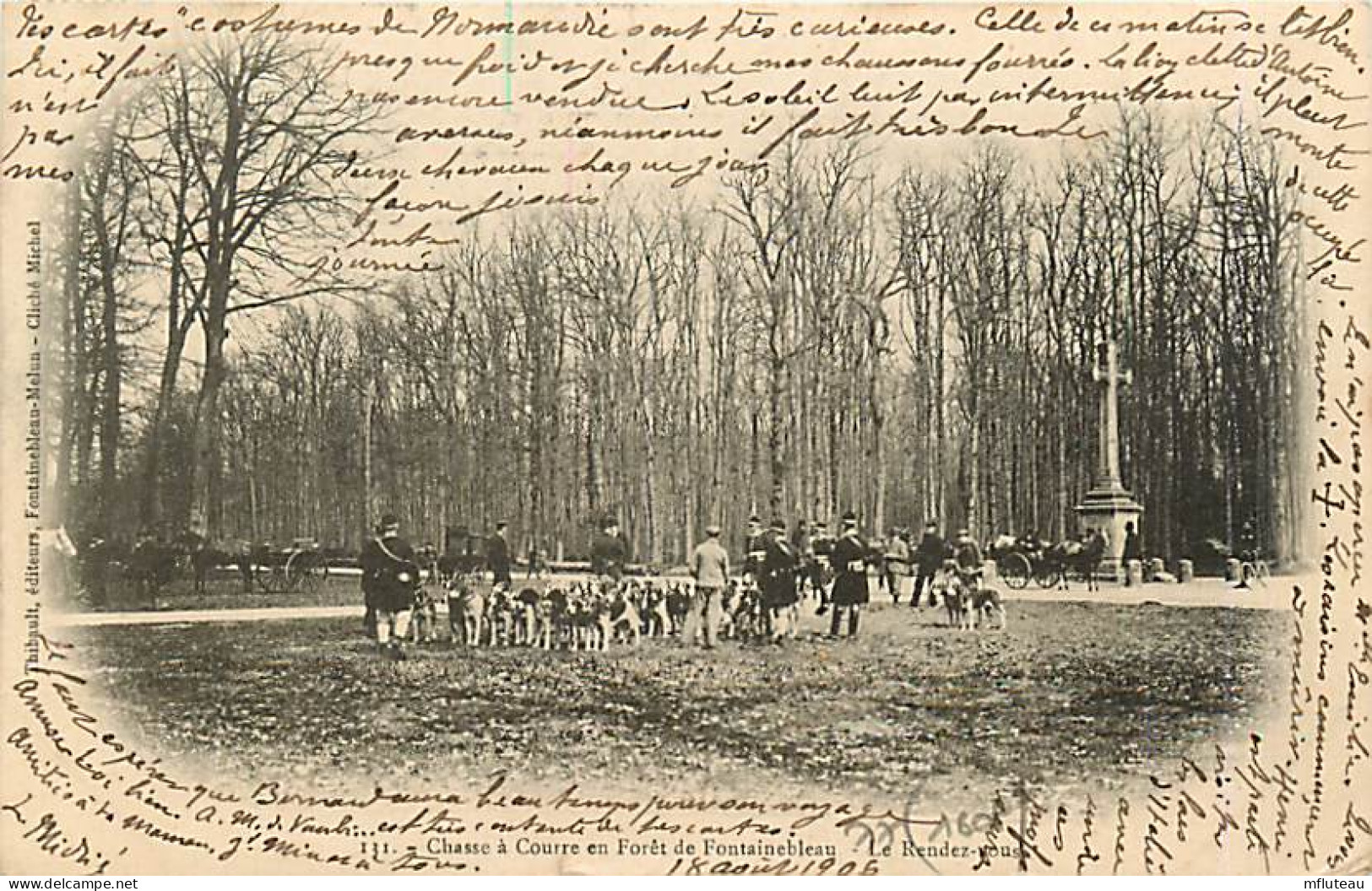 77* FONTAINEBLEAU Chasse A Courre  Le RDV      RL08.0246 - Jagd