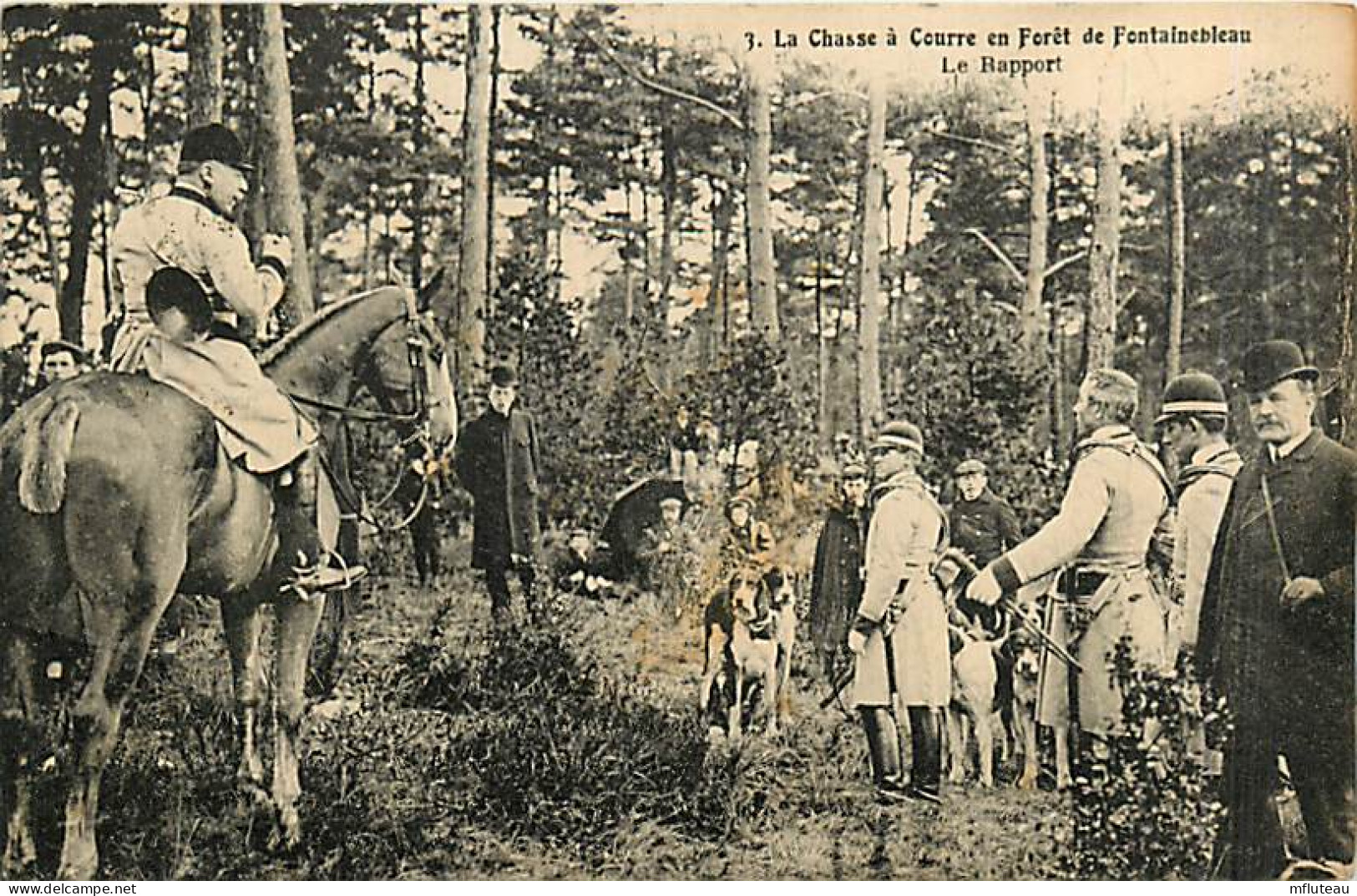 77* FONTAINEBLEAU Chasse A Courre  Le Rapport            RL08.0243 - Hunting