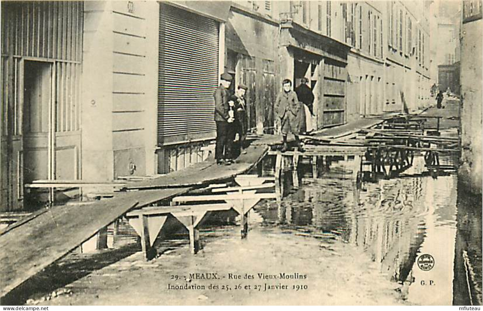 77* MEAUX  Crue 1910  Rue Des Vieux Moulins        RL08.1048 - Meaux