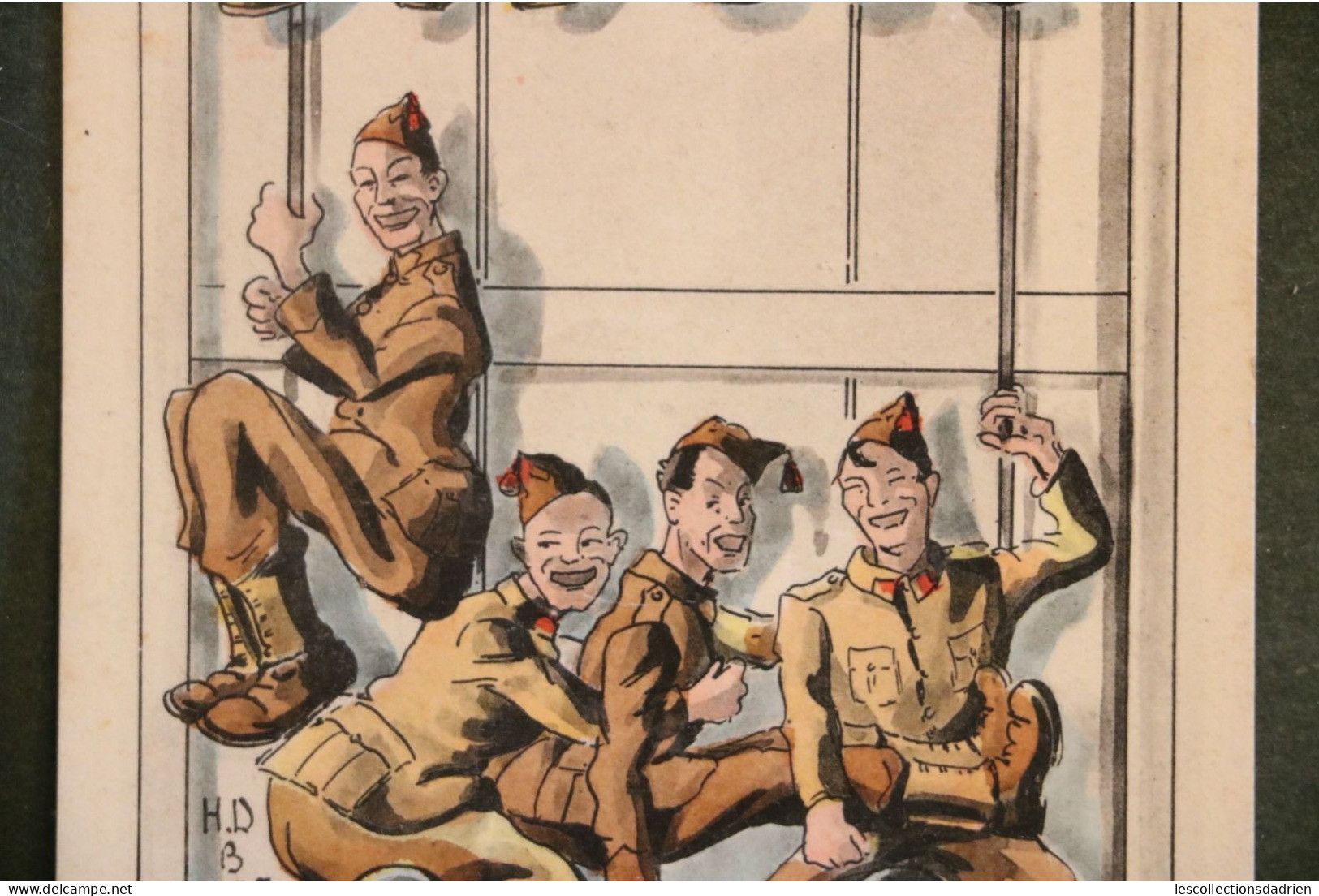 Carte Postale Humorisitque Militaires Soldats Permission Permissie Soldaten  H.d B 333 - Humour