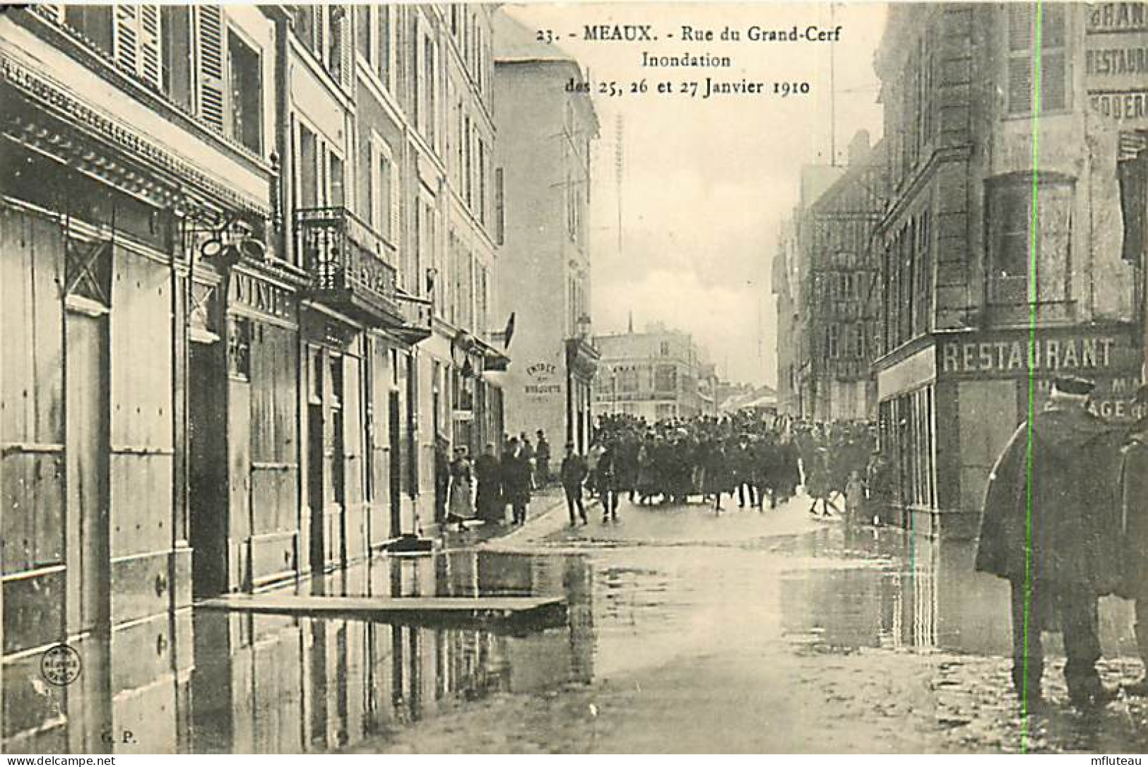 77* MEAUX  Crue 1910  Rue Du Grand Cerf          RL08.0840 - Meaux