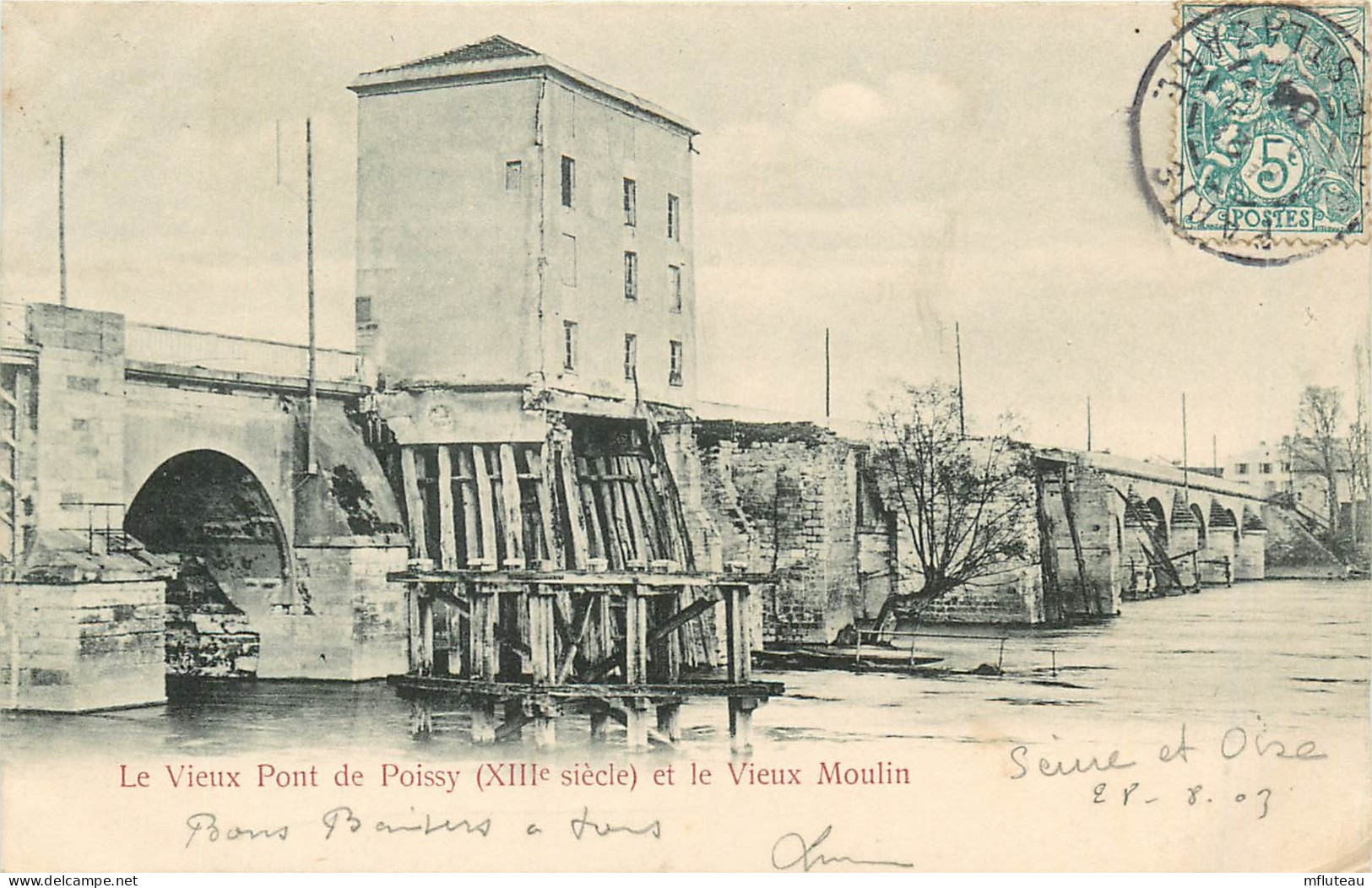 78* POISSY Vieux  Pont Et Moulin        RL09.0149 - Poissy