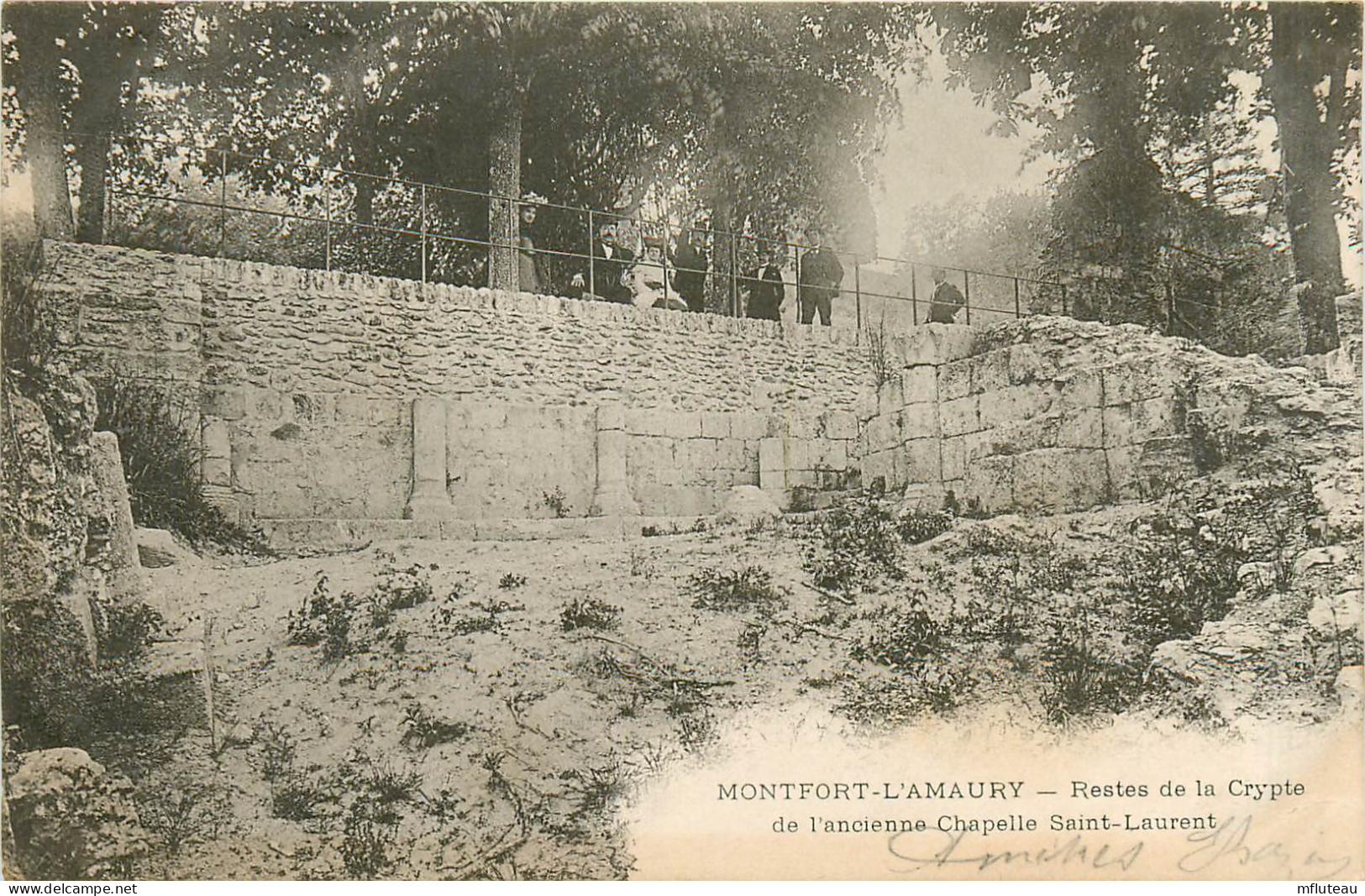 78* MONTFORT L AMAURY Ruines Crypte Chapelle       RL09.0067 - Montfort L'Amaury