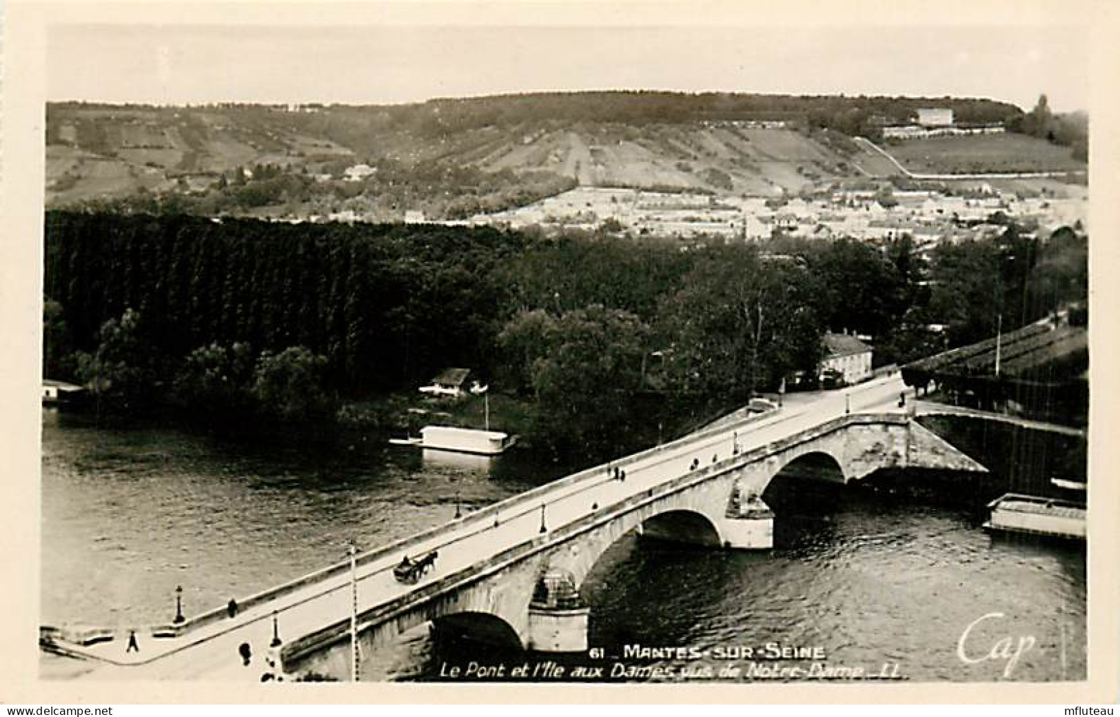 78* MANTES  SUR SEINE Pont Ile Aux Dames   (CPSM 9x14cm)    RL08.1433 - Mantes La Jolie